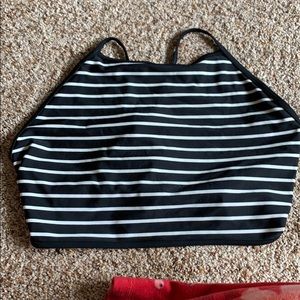 Striped swim top